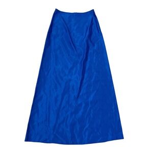 VTG! Jessica McClintock Gunne Sax Royal Blue Maxi Skirt Formal Party 7 USA‎ Glam